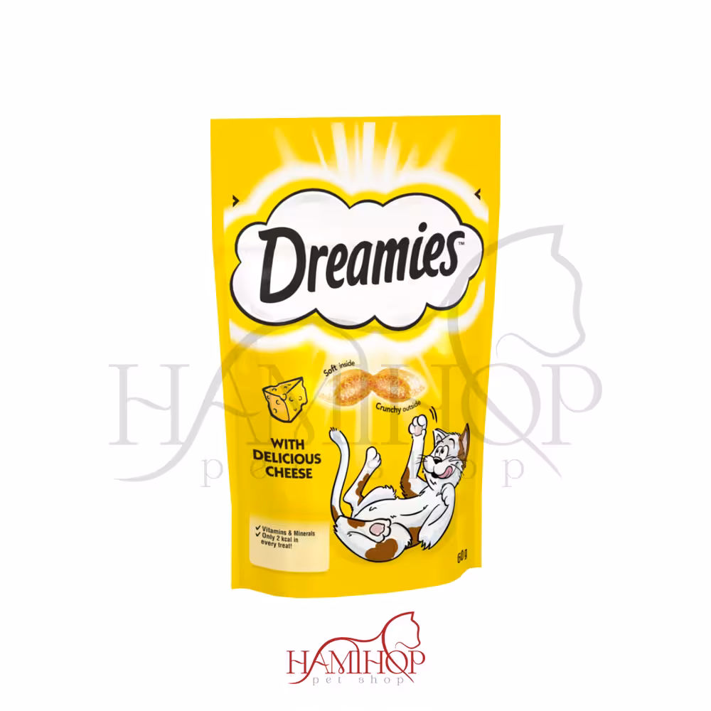 تشویقی گربه دریمیز با طعم پنیر 60 گرم Dreamies Cat Treat