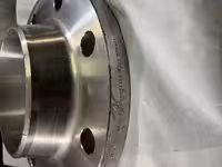 فلنج گلودار "6 ریس فیس  DN150 PN40 از جنس  SA182/F321