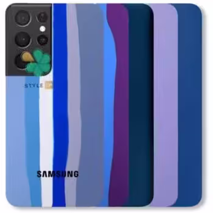 قاب سیلیکونی گوشی سامسونگ Galaxy S21 Ultra مدل رنگین کمان
