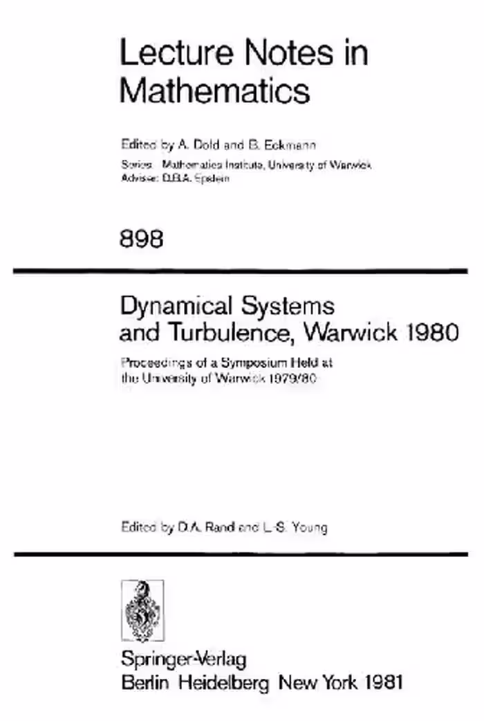 خرید و دانلود نسخه کامل کتاب Dynamical Systems and Turbulence Warwi