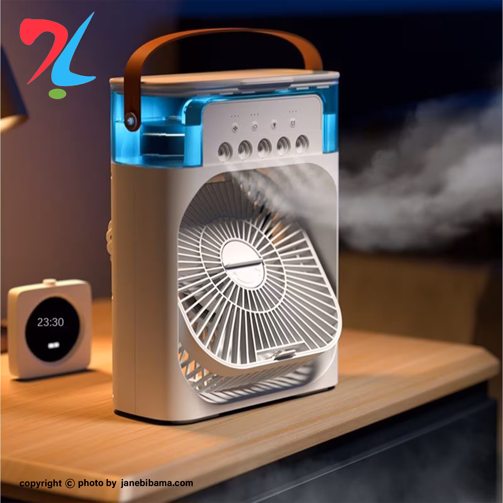 پنکه مه پاش رومیزی mini cooling fan-سفید