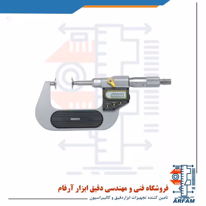 میکرومتر فک بشقابی دیجیتال آسیمتو 125-100 خارج سنج مدل 0-05-145