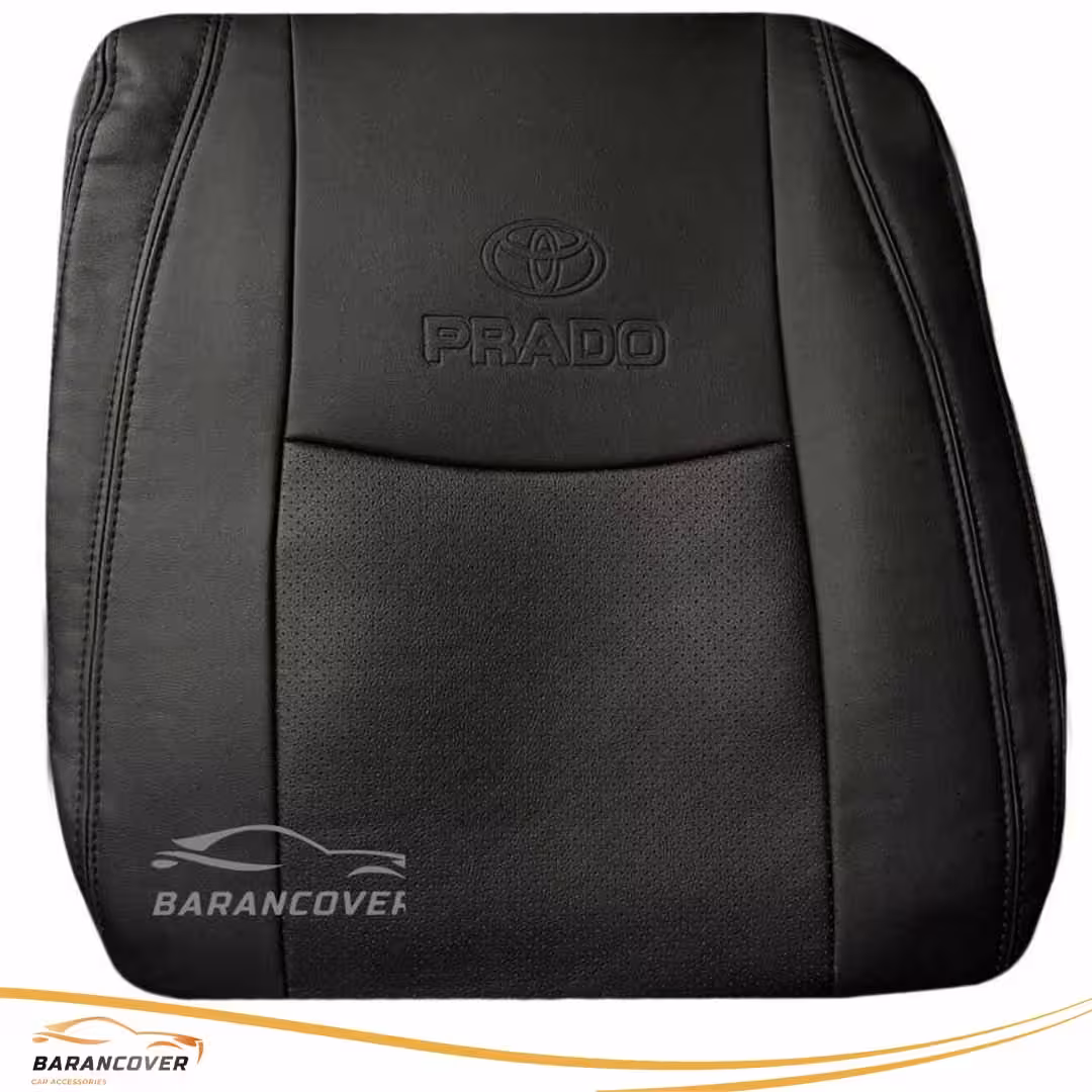 روکش صندلی تویوتا پرادو چهار درب 2005-2009 چرم رنگ مشکی