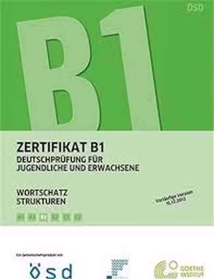 Zertifikat B1 Wortschatz Strukturen B1