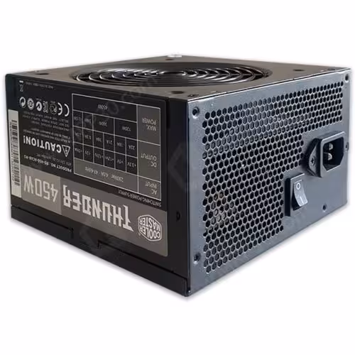 پاور 450 وات کولرمستر مدل THUNDER (استوک-8 پین گرافیک)