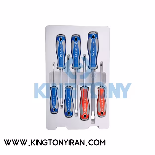 30117MR – ست پيچ گوشتي 7 عددي ( 5 عدد دو سو – 2 عدد چهار سو )   کينگ توني