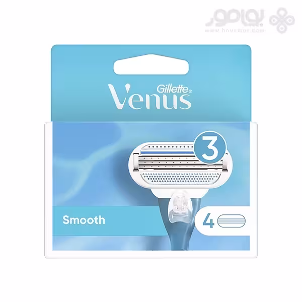 یدک خودتراش ژیلت ونوس مدل Smooth بسته 4 تایی