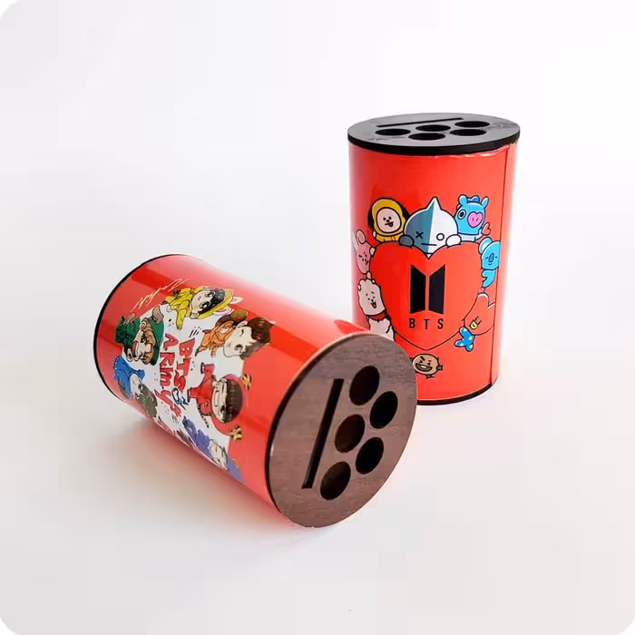 جاقلمی استوانه ای Bts قرمز