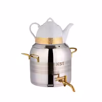  کتری شیرداریراق طلا با قوری چینی مدل 4020 SG