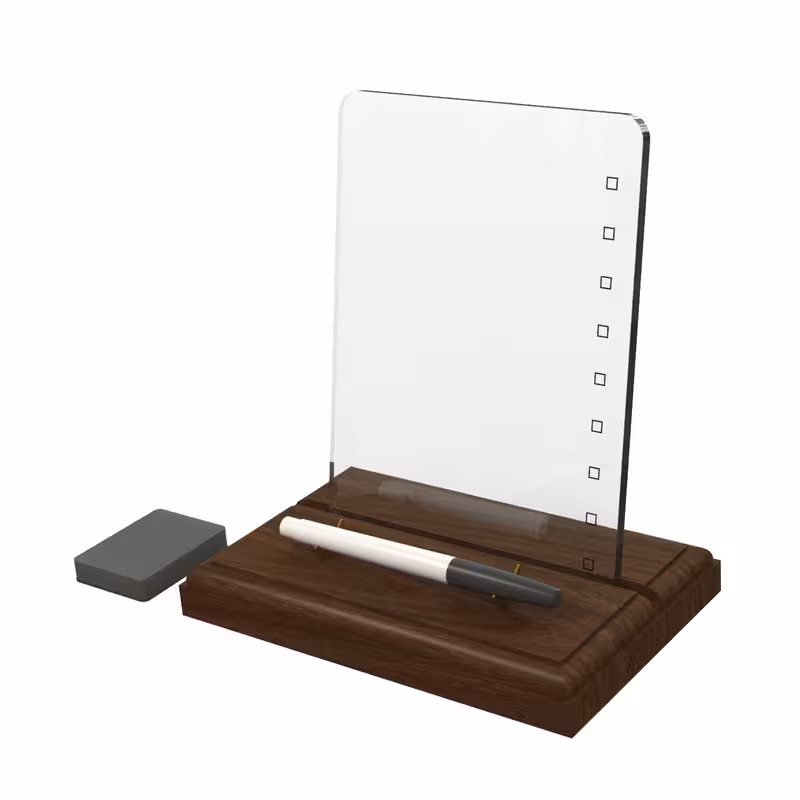 تخته یادداشت مدل رومیزی سایز 25x15 سانتی متر به همراه ماژیک و تخته پاک کن | چاوه