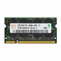رم لپ تاپ ddr2 هاینیکس ظرفیت 2 گیگابایت همراه با  گارانتی  Hynix DDR2-800-6400 M