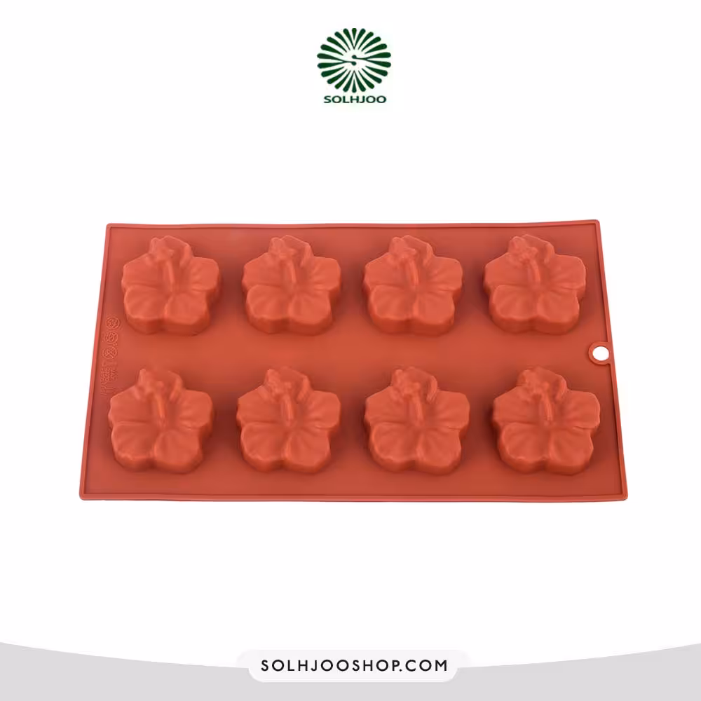 قالب سیلیکون گل ارکیده 8 خانه super mart