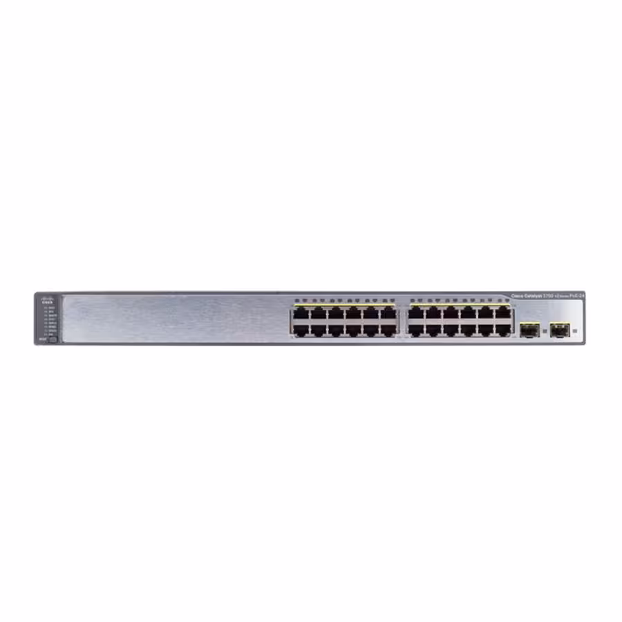 قیمت و خرید سوييچ 24 پورت سیسکو مدل WS-C3750-24PS-S | یاس ارتباط