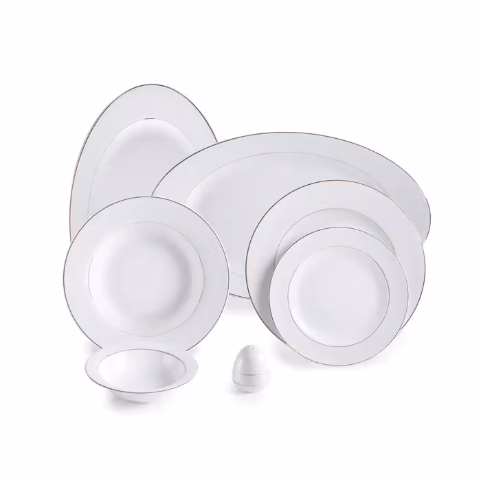 سرویس 28 پارچه 6 نفره طرح سپید صدف