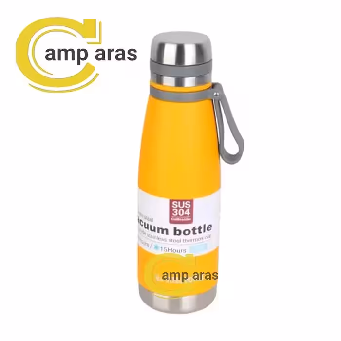 فلاسک دوجداره استیل 304 وکیوم باتل 500ml میلی لیتر Vacuum Bottle - کمپ آراس