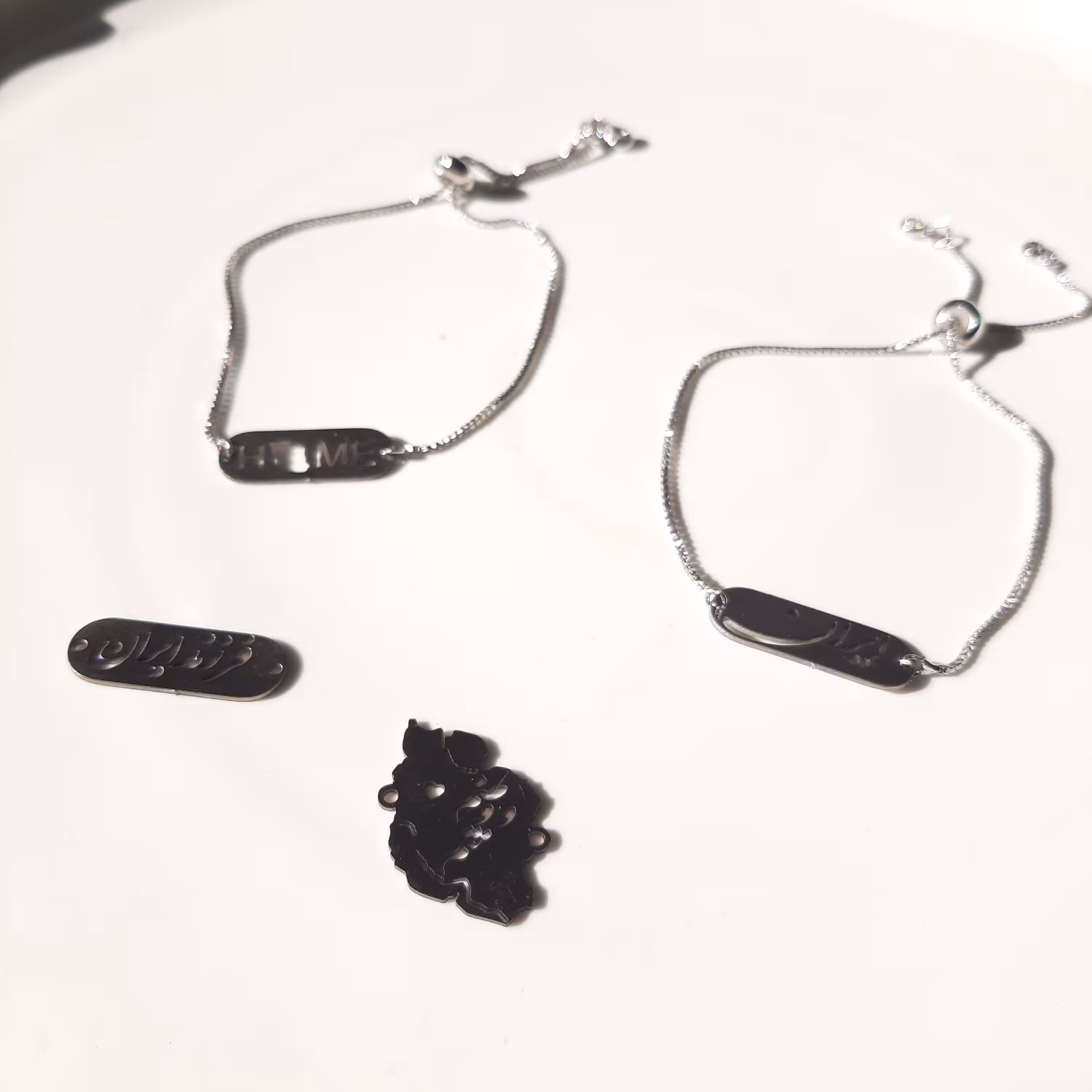 دستبند استیل طرح ایران 