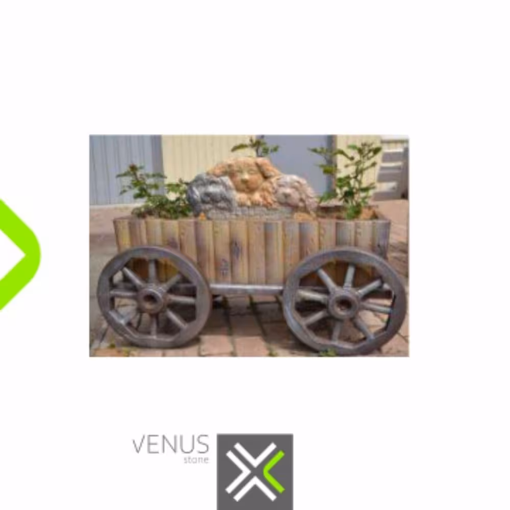 گلدان بتنی طرح گاری