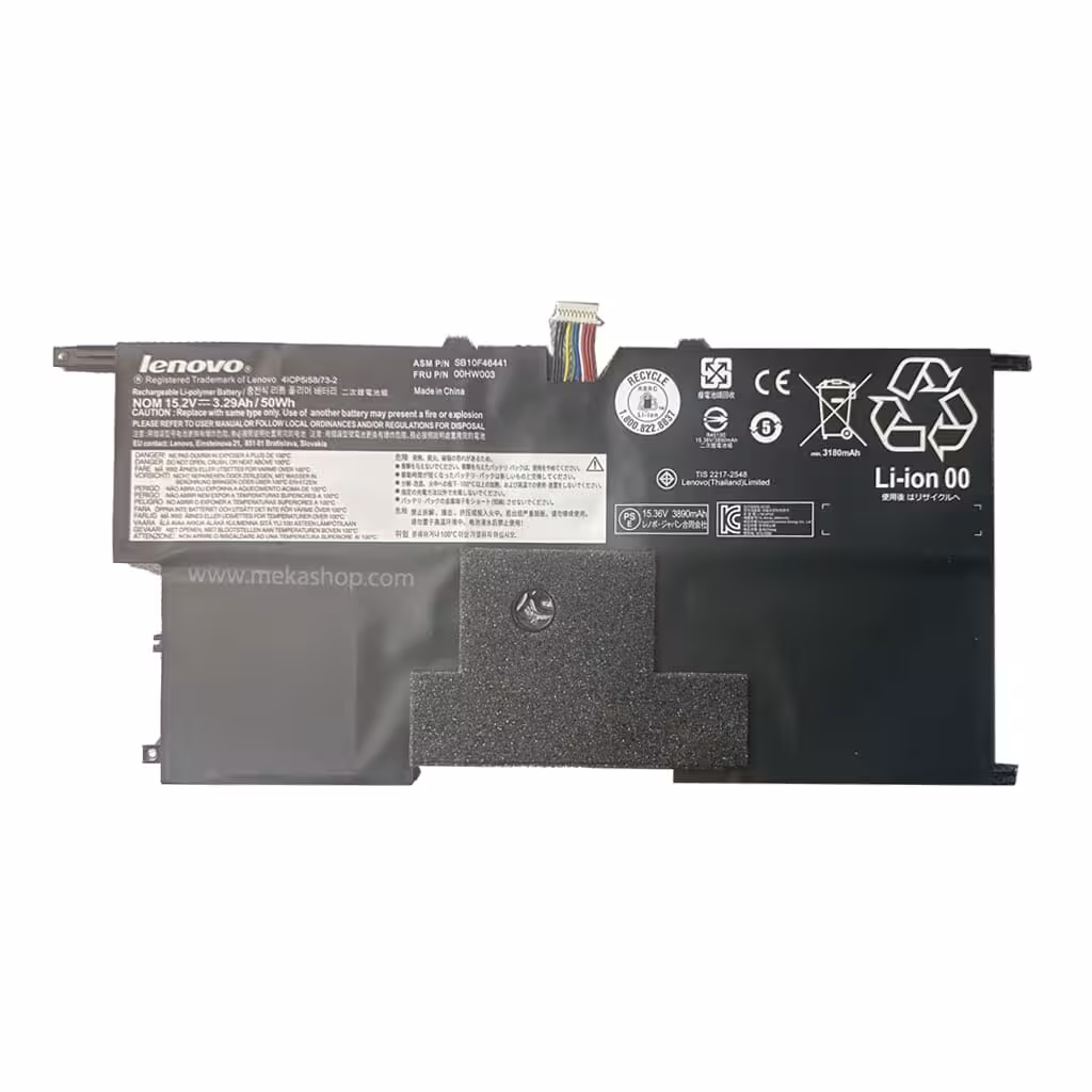 باتری اورجینال لپ تاپ لنوو LenovoThinkPad X1 (Pn: 00HW003)