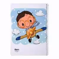 دفتر40برگ وزیری سیمی فانتزی الیپون کد214کارتن96عددی