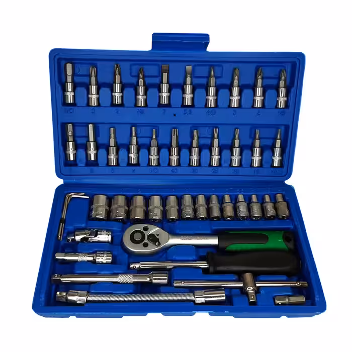 آچار و سری بکس و پیچ گوشتی  مکس تاپ  مدل WP-46 مجموعه 46 عددی