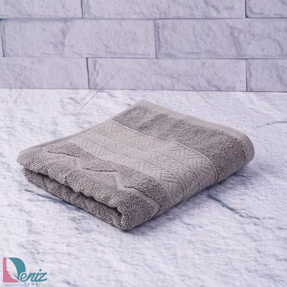 حوله دستی طرح البروس رنگ سنگی