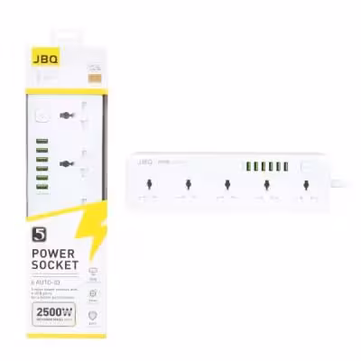 چندراهی برق JBQ مدل SC5614 - سفید (گارانتی یکساله رصاصی)
