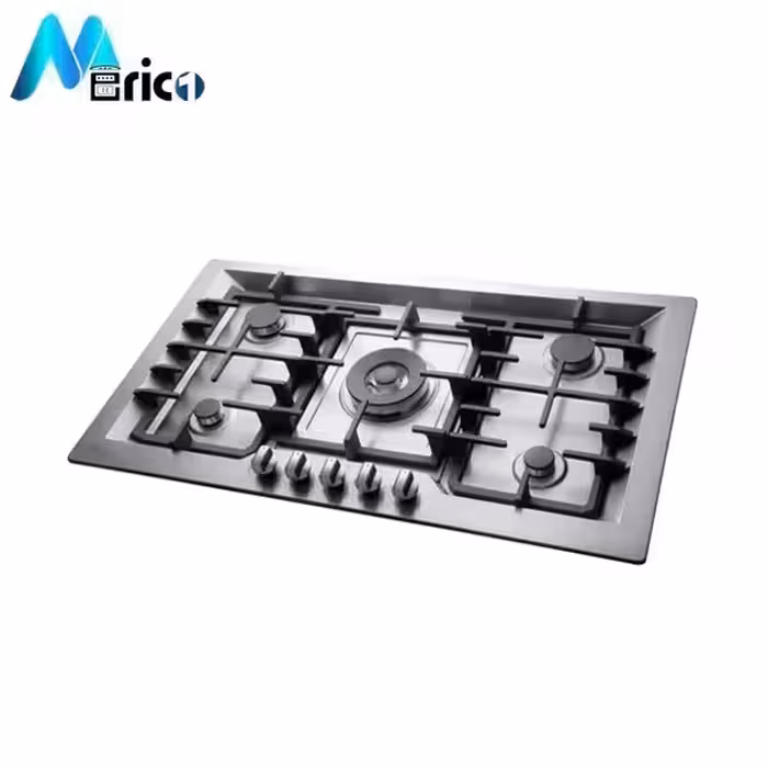 گاز رومیزی بیمکث کد 0046 پنج شعله استیل