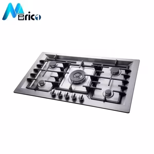 گاز رومیزی بیمکث کد 0046 پنج شعله استیل