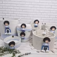 باکس ارتفاع 40 درب دار اتاق کودک مکرومه طرح پسر