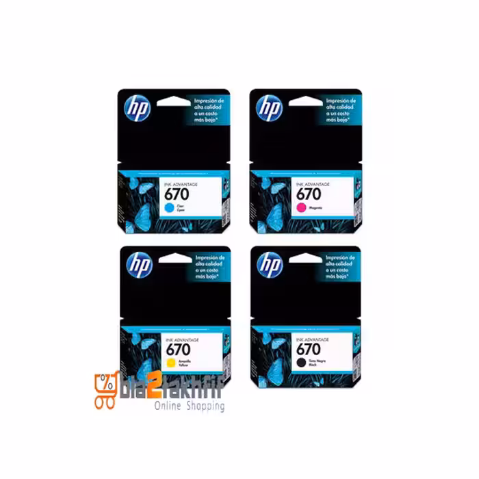 کیت کارتریج جوهرافشان 670 اچ پی