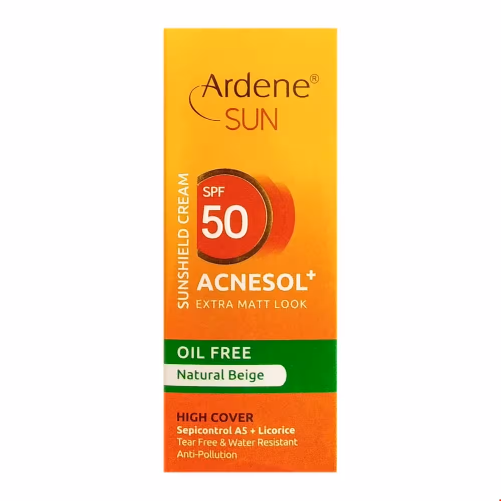 کرم ضد آفتاب SPF50 آکنه سل پلاس آردن 50 میلی لیتری