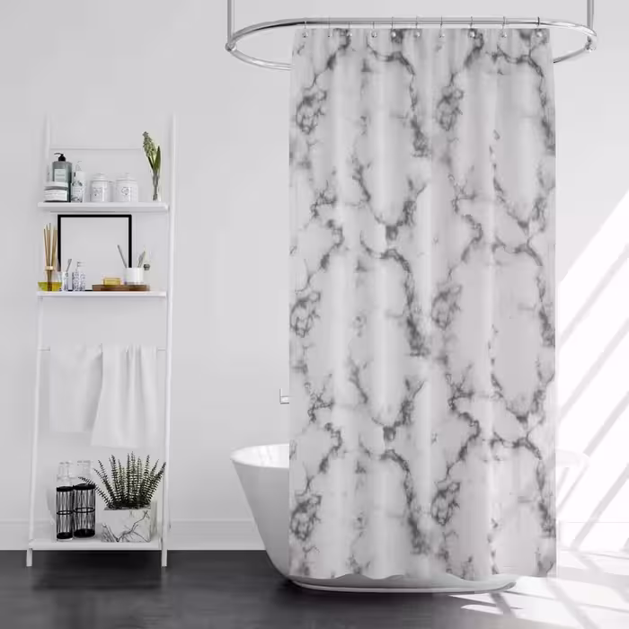 پرده حمام پیسو مدل BZ-37 سایز 180×200 سانتی متر