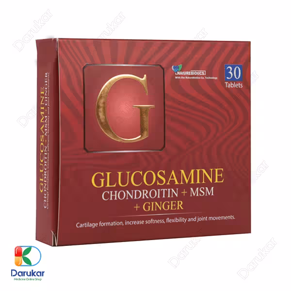 قرص گلوکزامین و کندرویتین نیچر بایوتیکس 30 عدد