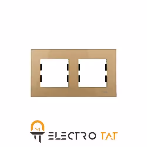 کادر کلید و پریز دو خانه اشنایدر مدل آسفورا