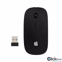 موس بی سیم طرح Apple رنگ مشکی