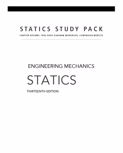 خرید و دانلود نسخه کامل کتاب Engineering Mechanics: Statics, Study Pack