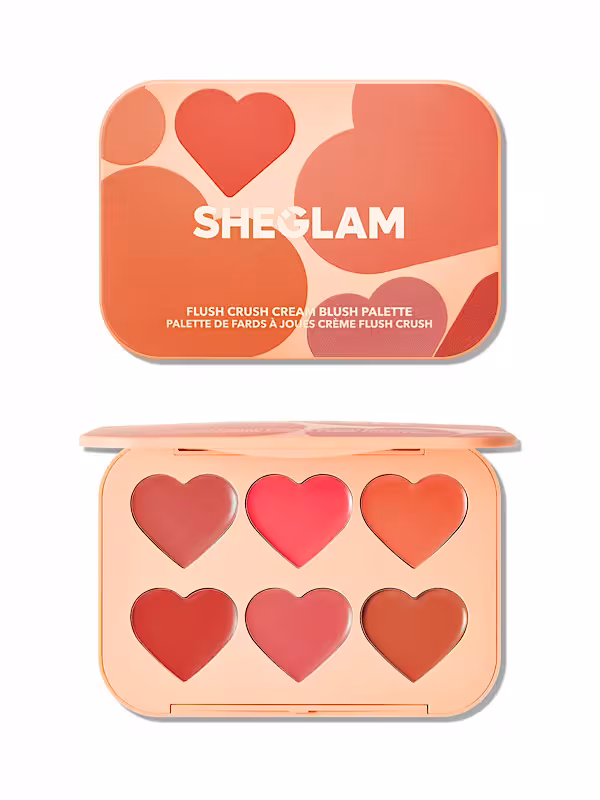 پالت رژگونه کرمی Flush Crush مدل Cottage Core Garden شیگلم SHEGLAM