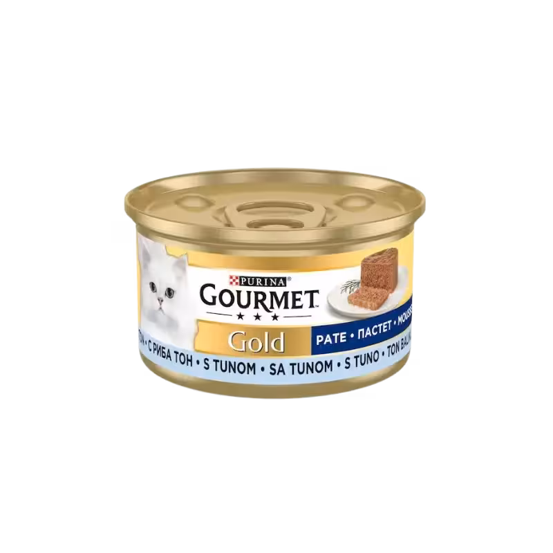کنسرو گربه پته ماهی تن برند Gourmet گورمت 85 گرمی