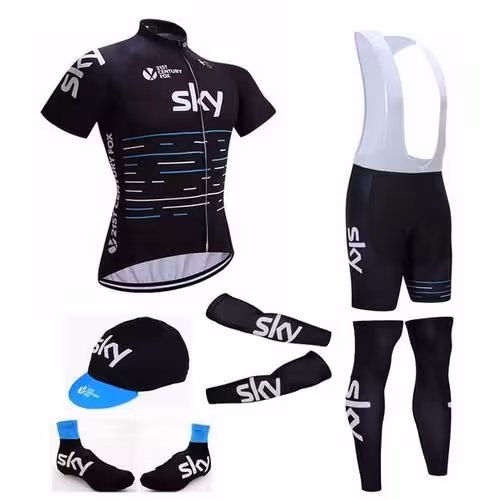 ست کامل لباس دوچرخه سواری Sky