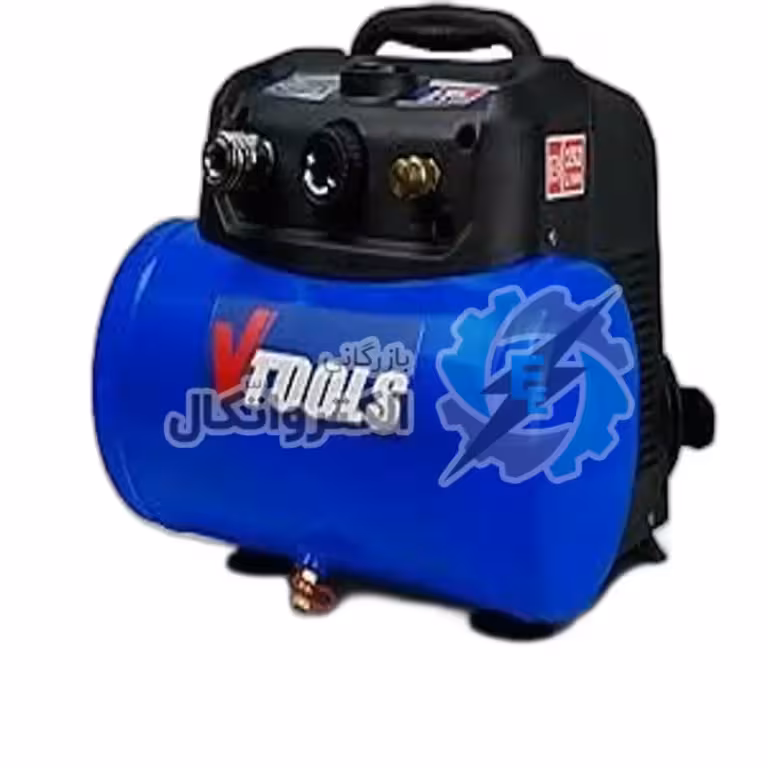 Vtools 6 Liter Portable Air Compressor With 1.5 Hp Motor,8 Bar, Vt1301