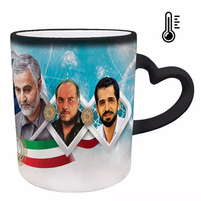 خرید ماگ-لیوان حرارتی  دسته قلبی  سردار سلیمانی کد 9