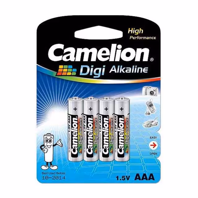 باتری نیم‌ قلمی کملیون مدل Digi Alkaline بسته 4 عددی