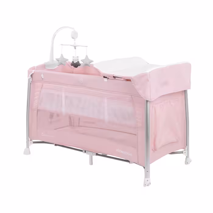 تخت و پارک بازی کیکابو مدل kikkaboo Dessine Moi صورتی