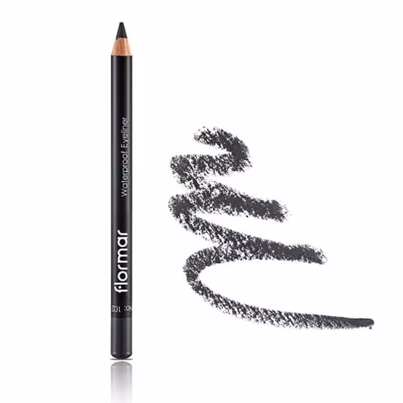 مداد چشم خاکستری ضدآب فلورمار flormar مدل Waterproof کد 102