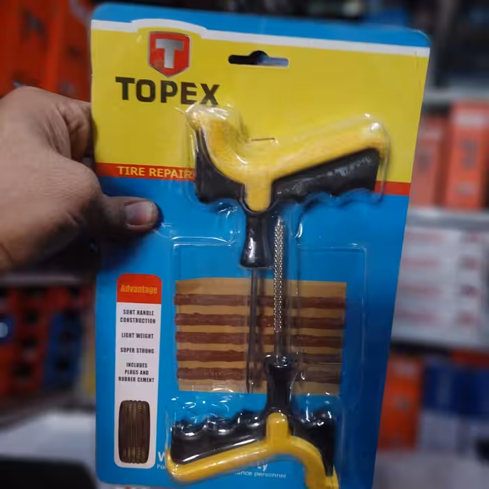 درفش پنچرگیری جفت پلاستیکی دورنگ تاپکس