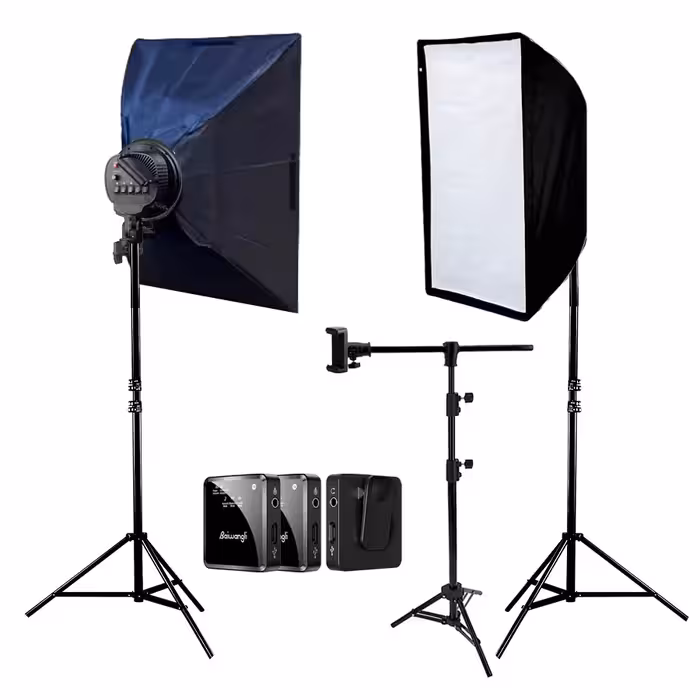 کیت عکاسی دوتایی سافت باکس 5 لامپی D-kit34