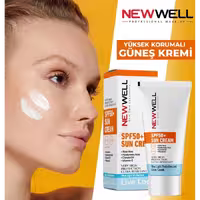 کرم ضد آفتاب نیوول spf 50 حاوی آلوئه ورا و ویتامین C