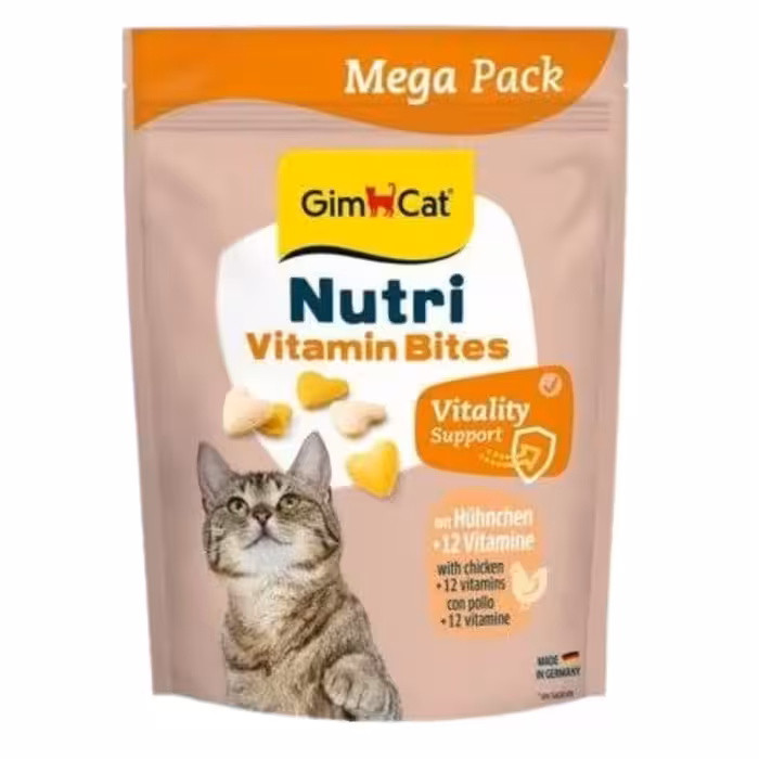 قرص مولتی ویتامین گربه جیم کت با طعم مرغ – بسته 425 گرمی