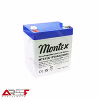 باتری سیلد اسید 12ولت _5 آمپر Montex - فروشگاه عارف الکترونیک