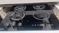 اجاق  برقی گازی چهار شعله ترکیبی برگامو (تک برق)